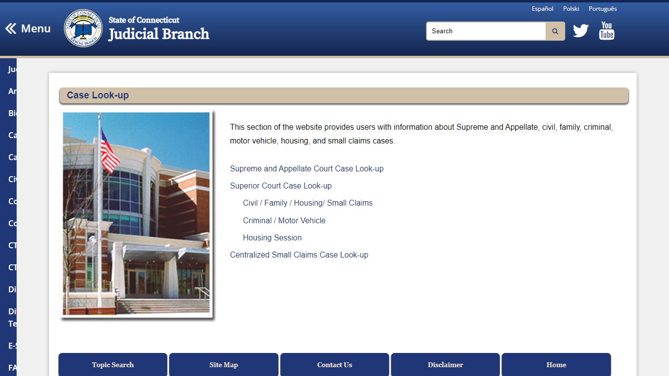 Case Look-up CT Judicial Branch